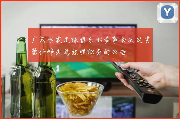 广西恒宸足球俱乐部董事会决定贾蕾仕辞去总经理职务的公告