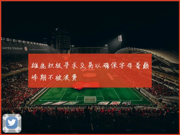 雄鹿积极寻求交易以确保字母哥巅峰期不被浪费