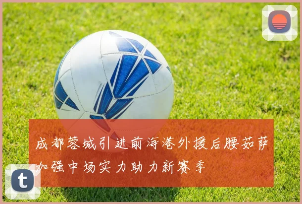 成都蓉城引进前海港外援后腰茹萨加强中场实力助力新赛季
